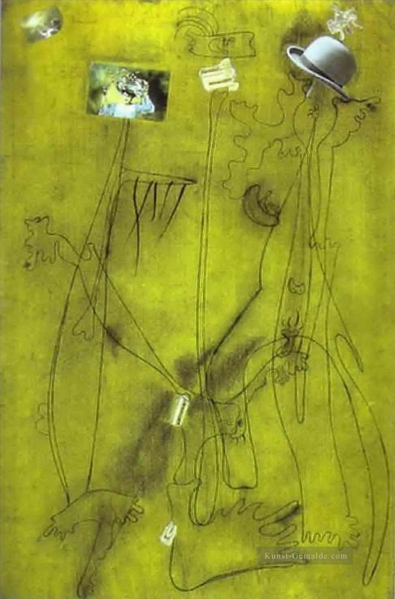 Zeichnung Collage mit einem Hut Joan Miró Ölgemälde